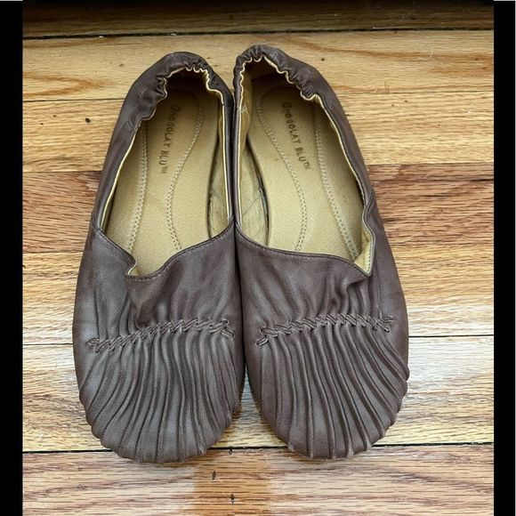 Sundance X Chocolate Blu Cam2 Soft Leather Flats in Brown Size 7 - Picture 3 of 9